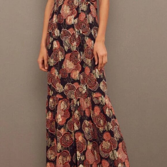 ba&sh Dresses & Skirts - Ba&sh Robe Hide Floral Maxi Dress Size S NWT
